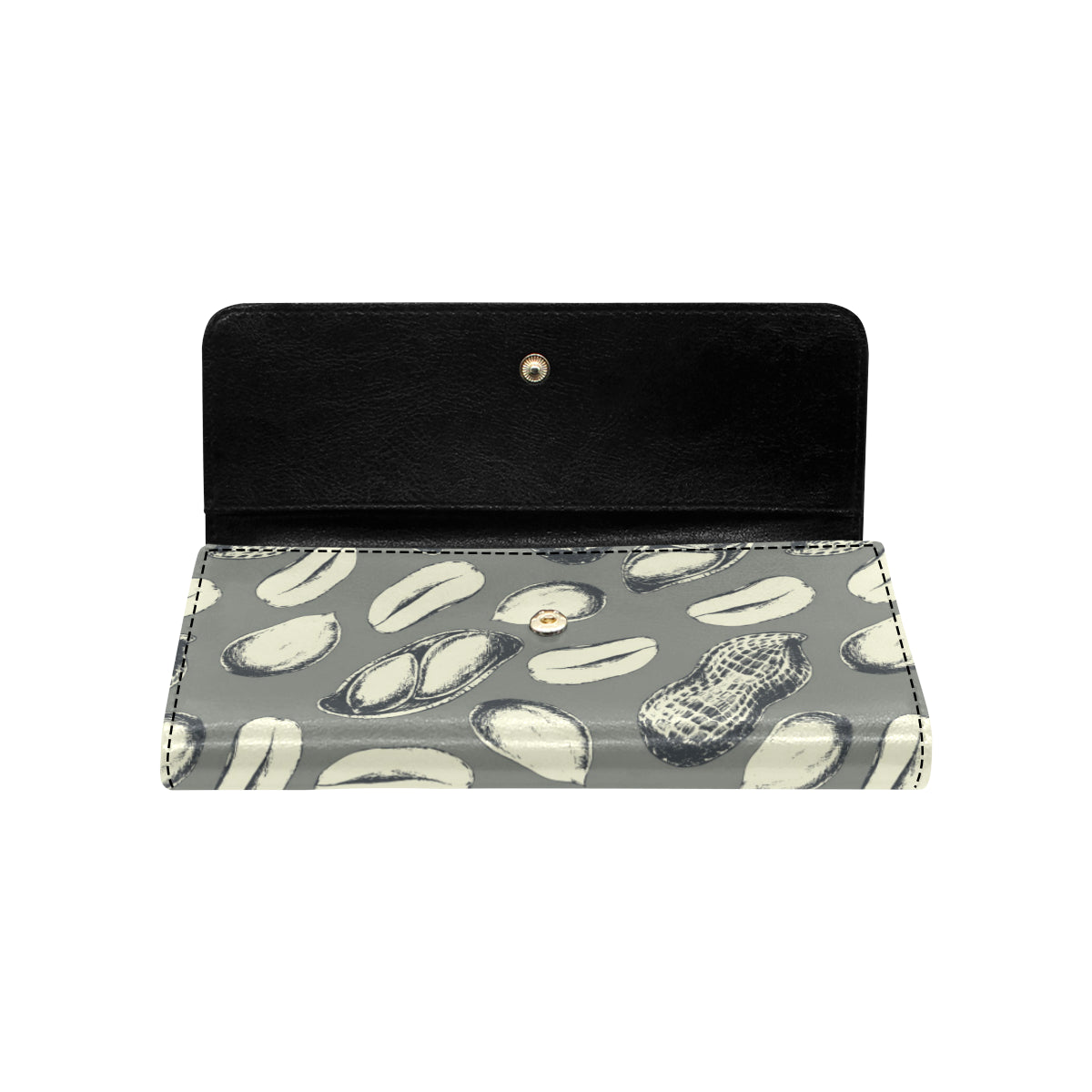 Peanut Pattern Print Design A01 Women's Trifold Wallet