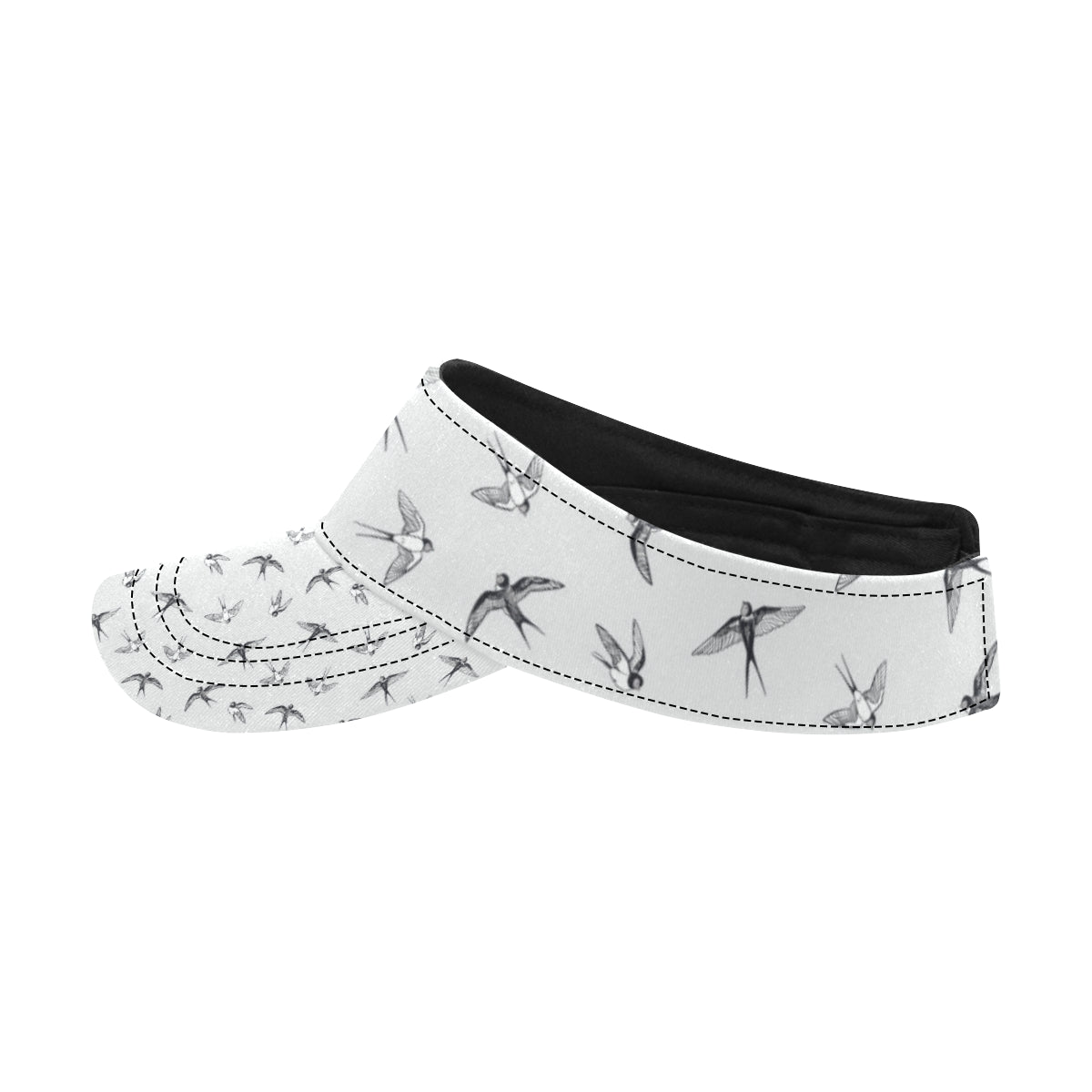 Swallow Bird Pattern Print Design 04 Unisex Sun Visor