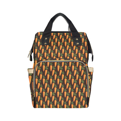 Carrot Pattern Print Design 06 Diaper Bag Backpack