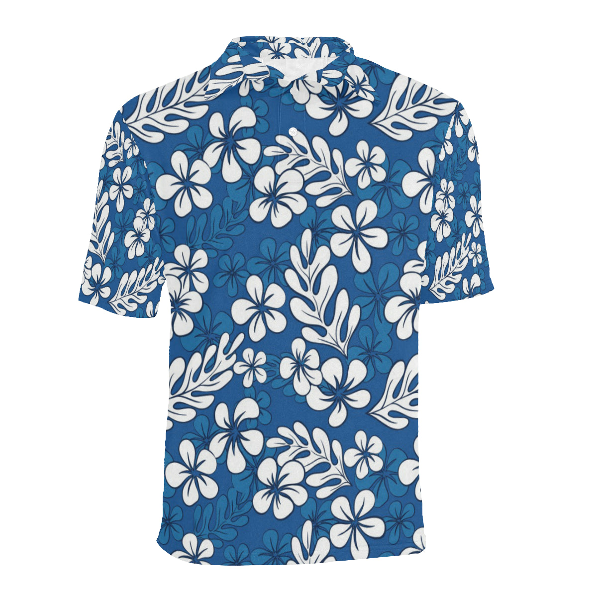 Plumeria Pattern Print Design PM015 Men Polo Shirt