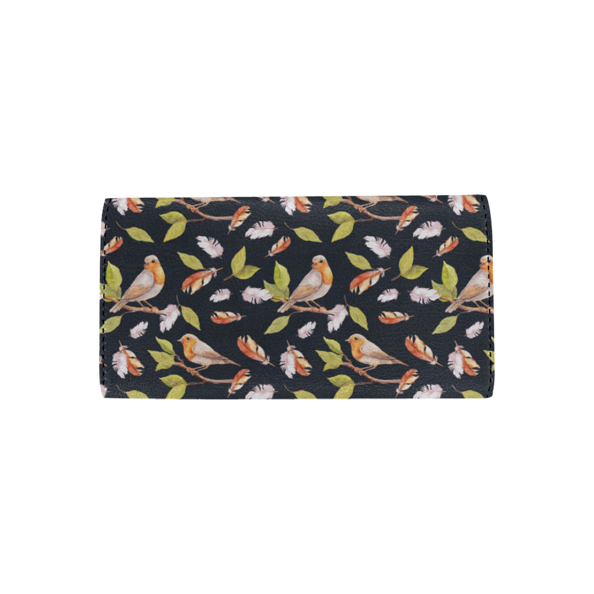 Birds Pattern Print Design 02 Women's Trifold Wallet