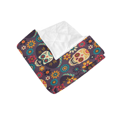 sugar skull Maxican Pattern Premium Quilt