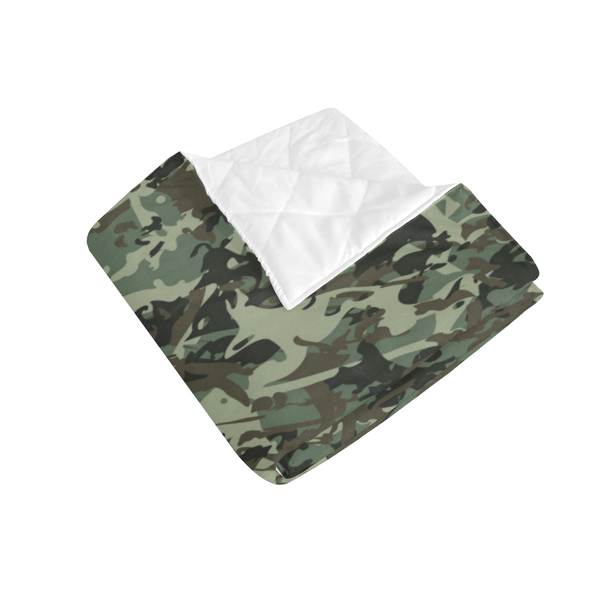 Camouflage Pattern Print Design 06 Premium Quilt