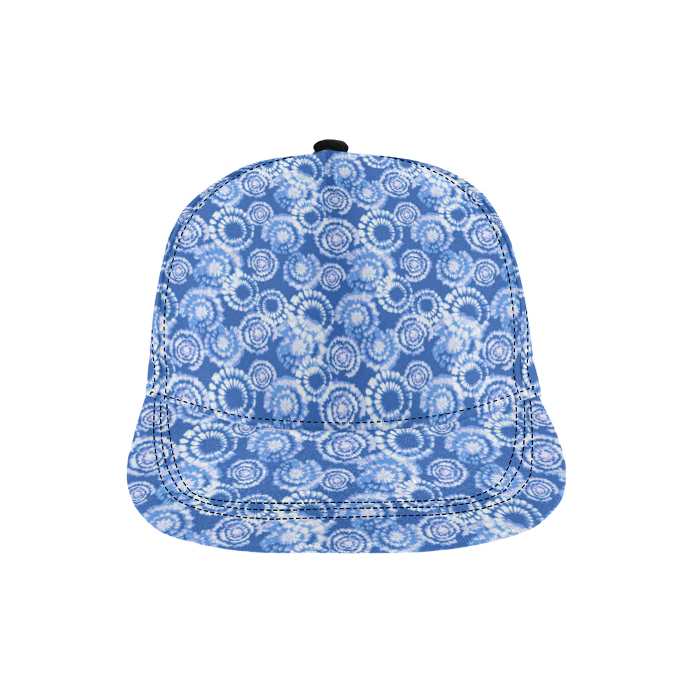 Tie Dye Blue Design Print Snapback Cap