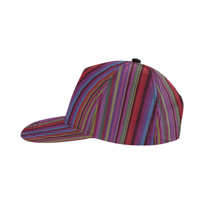 Serape Stripe Print Snapback Cap