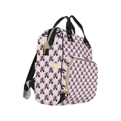 Black Cat Pattern Print Design 01 Diaper Bag Backpack
