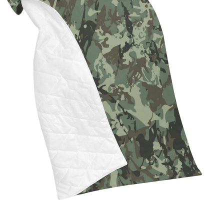 Camouflage Pattern Print Design 06 Premium Quilt