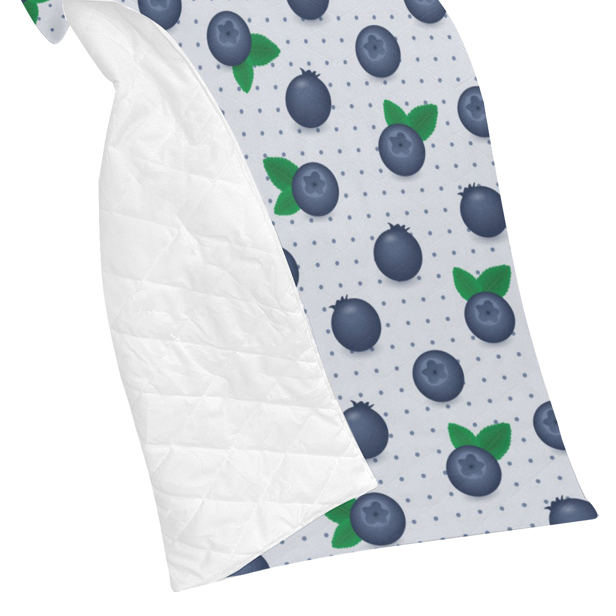 Blueberry Pattern Print Design BB02 Premium Quilt