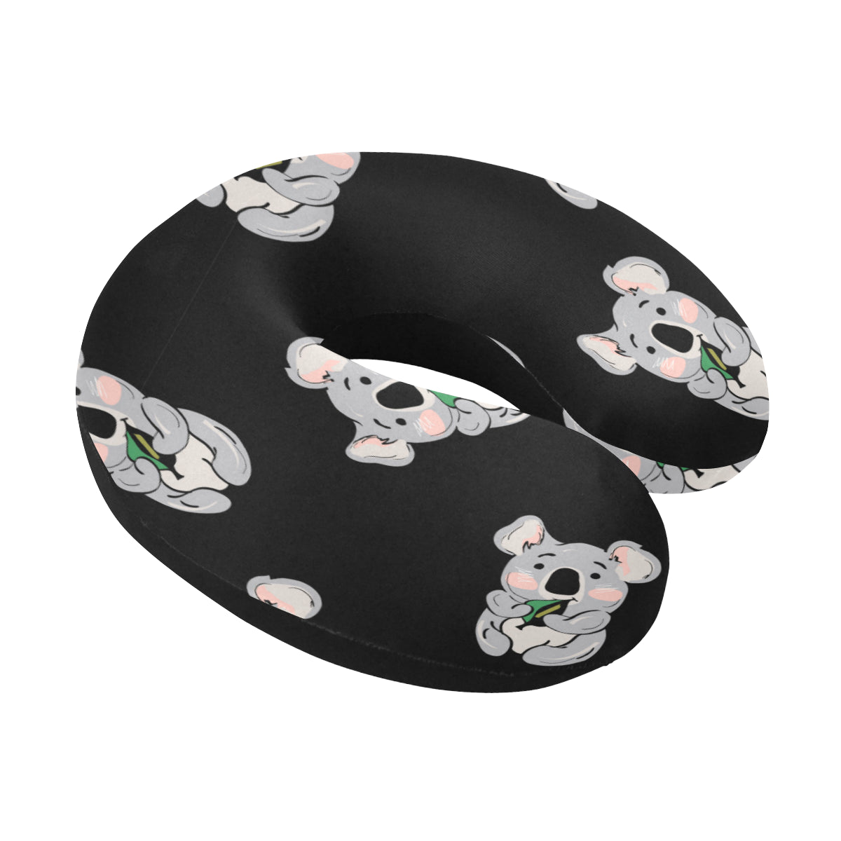 Koala Pattern Print Design 05 U-Shaped Travel Neck Pillow