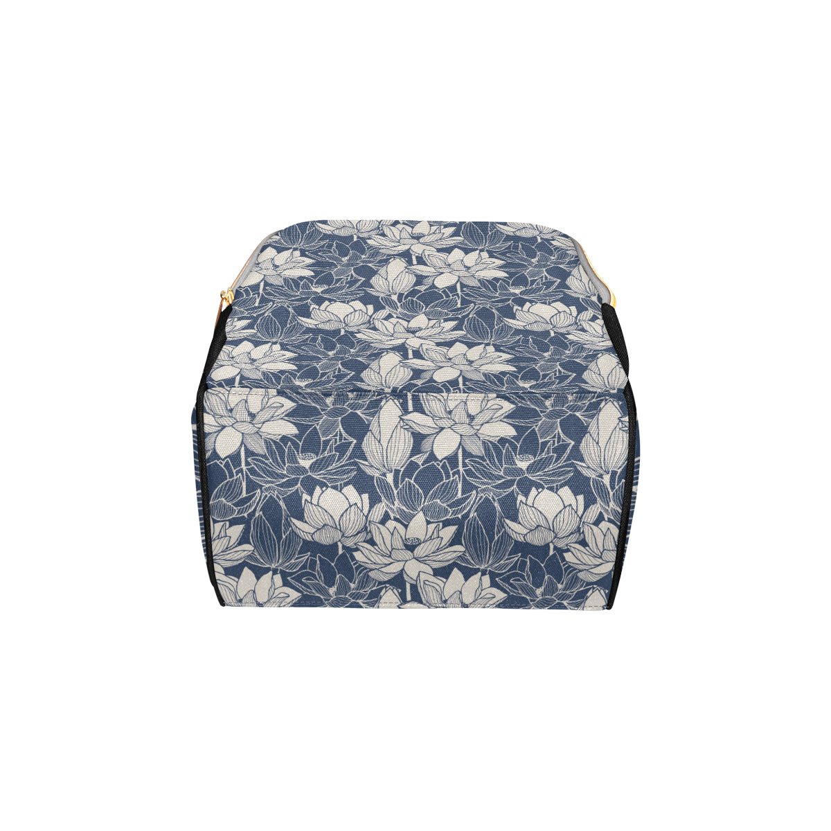 Water Lily Pattern Print Design WL04 Diaper Bag Backpack