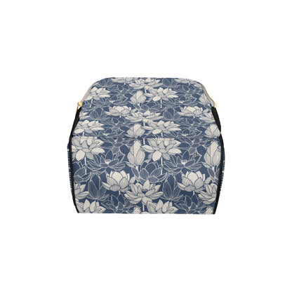 Water Lily Pattern Print Design WL04 Diaper Bag Backpack