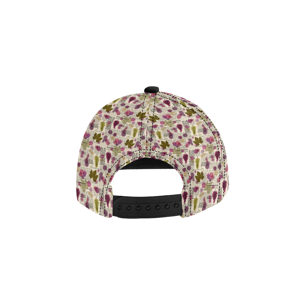 Wine Style Design Print Snapback Cap