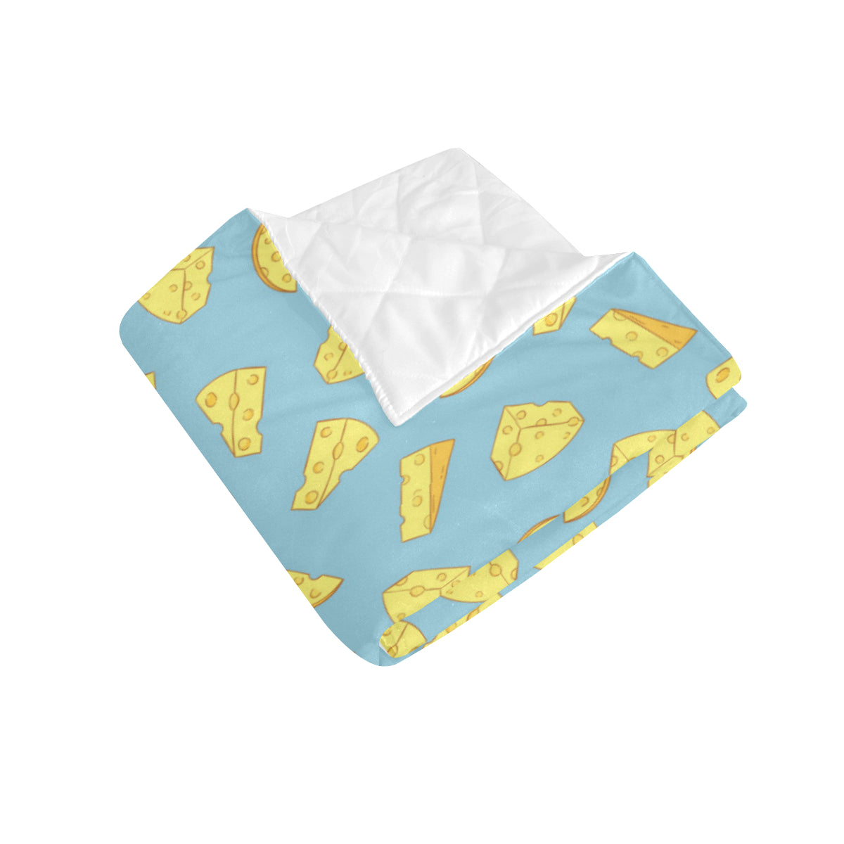 Cheese Pattern Print Design 04 Premium Quilt