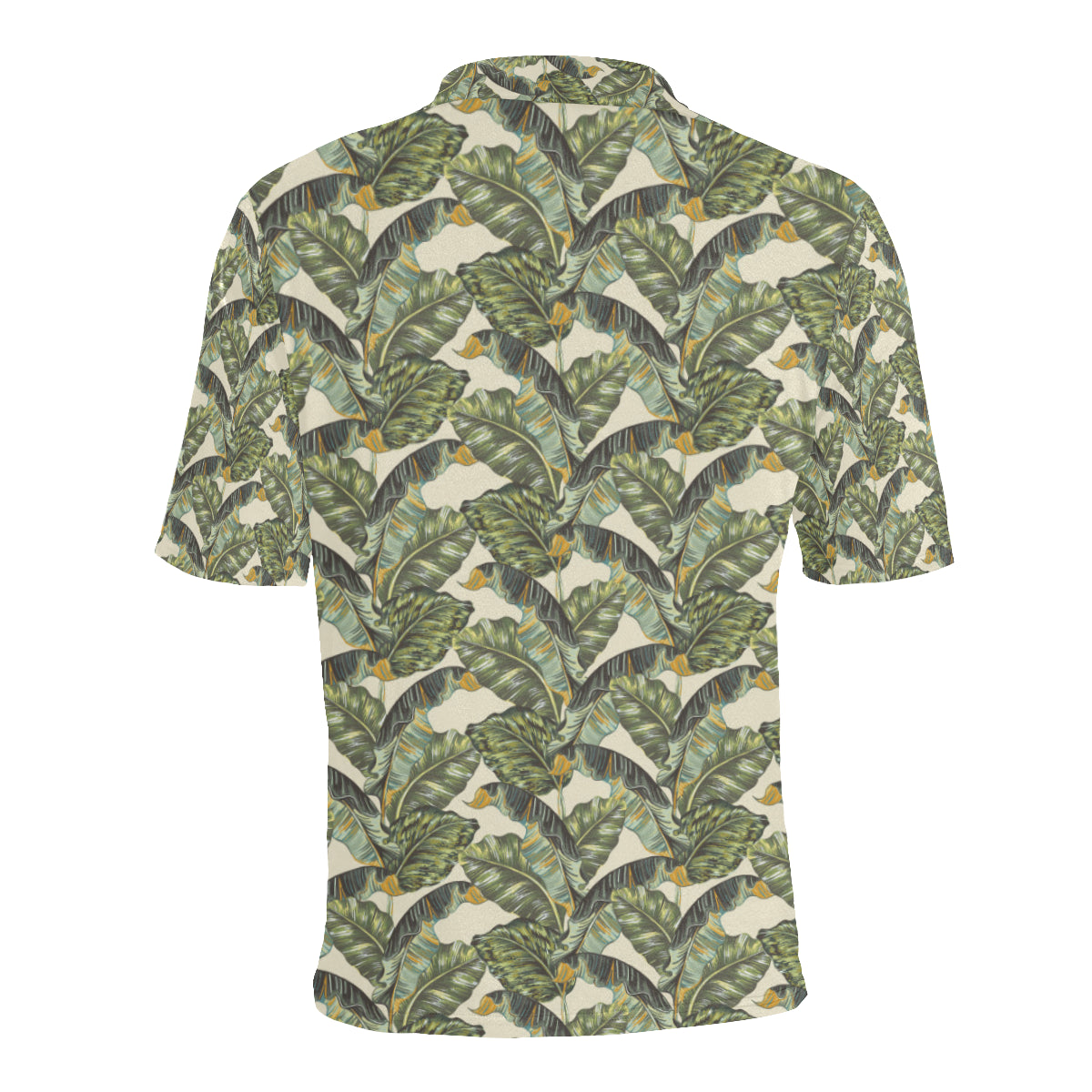 Banana Leaf Pattern Print Design 04 Men Polo Shirt