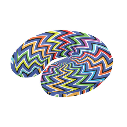 Optical illusion Pattern Print Design A02 U-Shaped Travel Neck Pillow