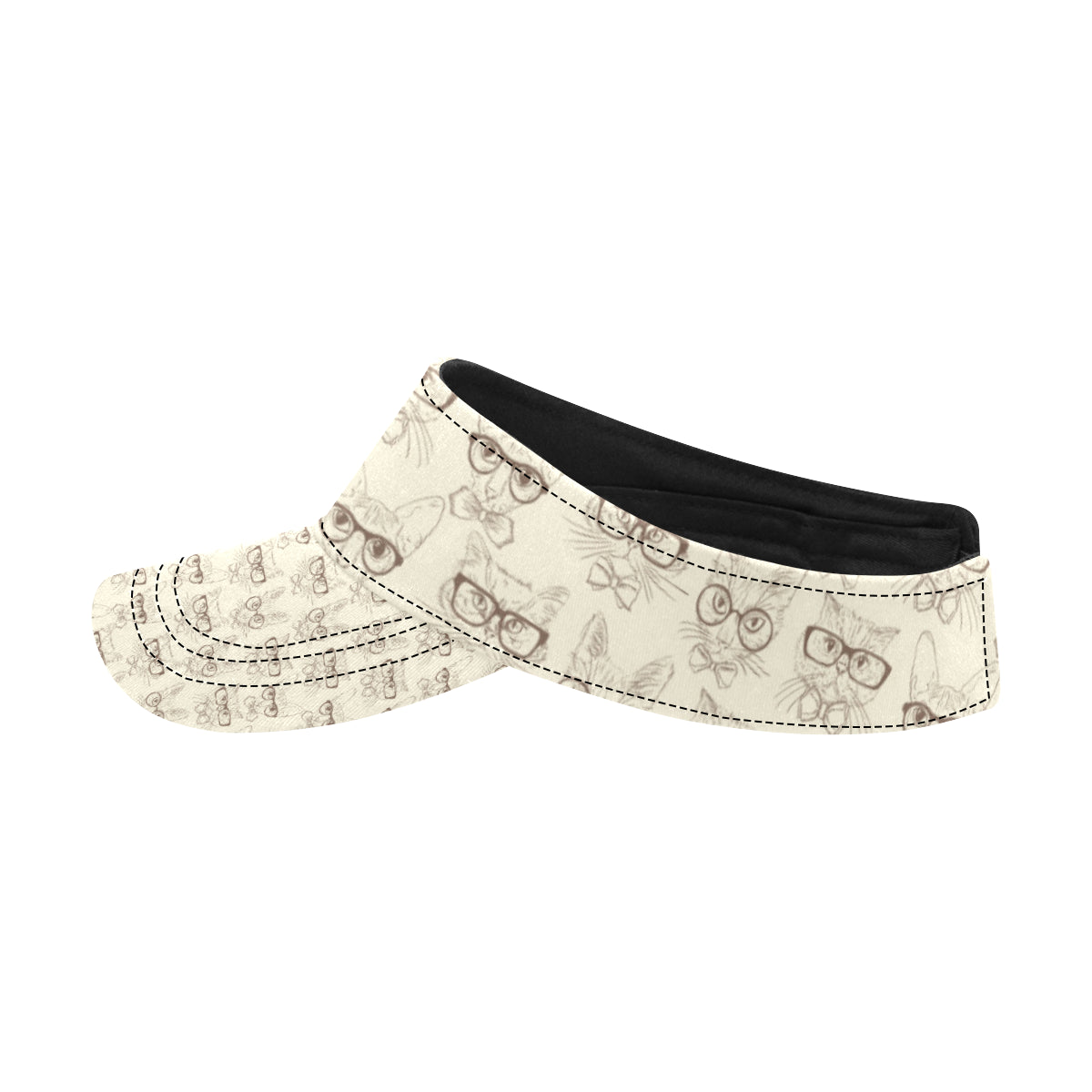Cat Pattern Print Design 02 Unisex Sun Visor