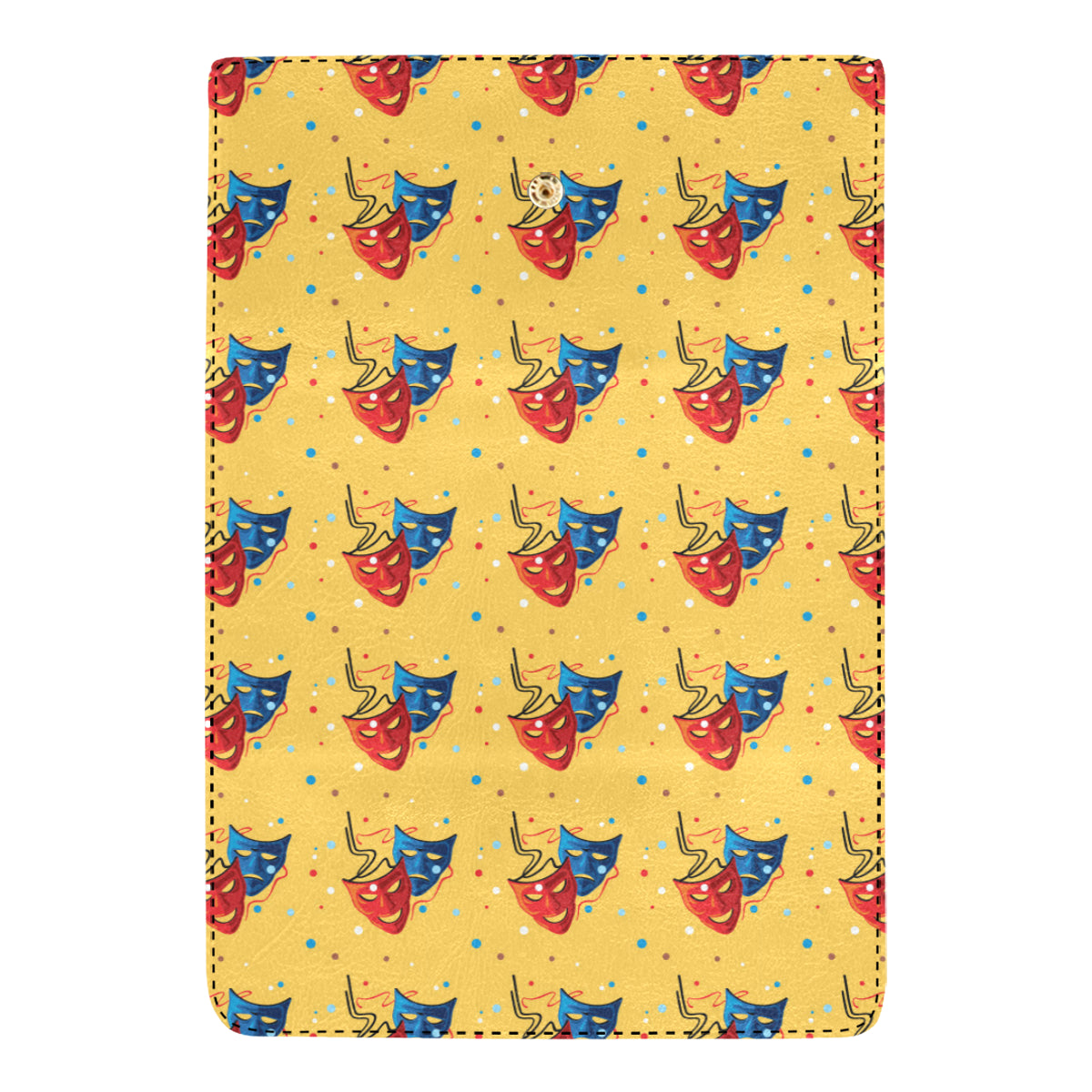 Acting Mask Pattern Print Design 02 Women's Trifold Wallet