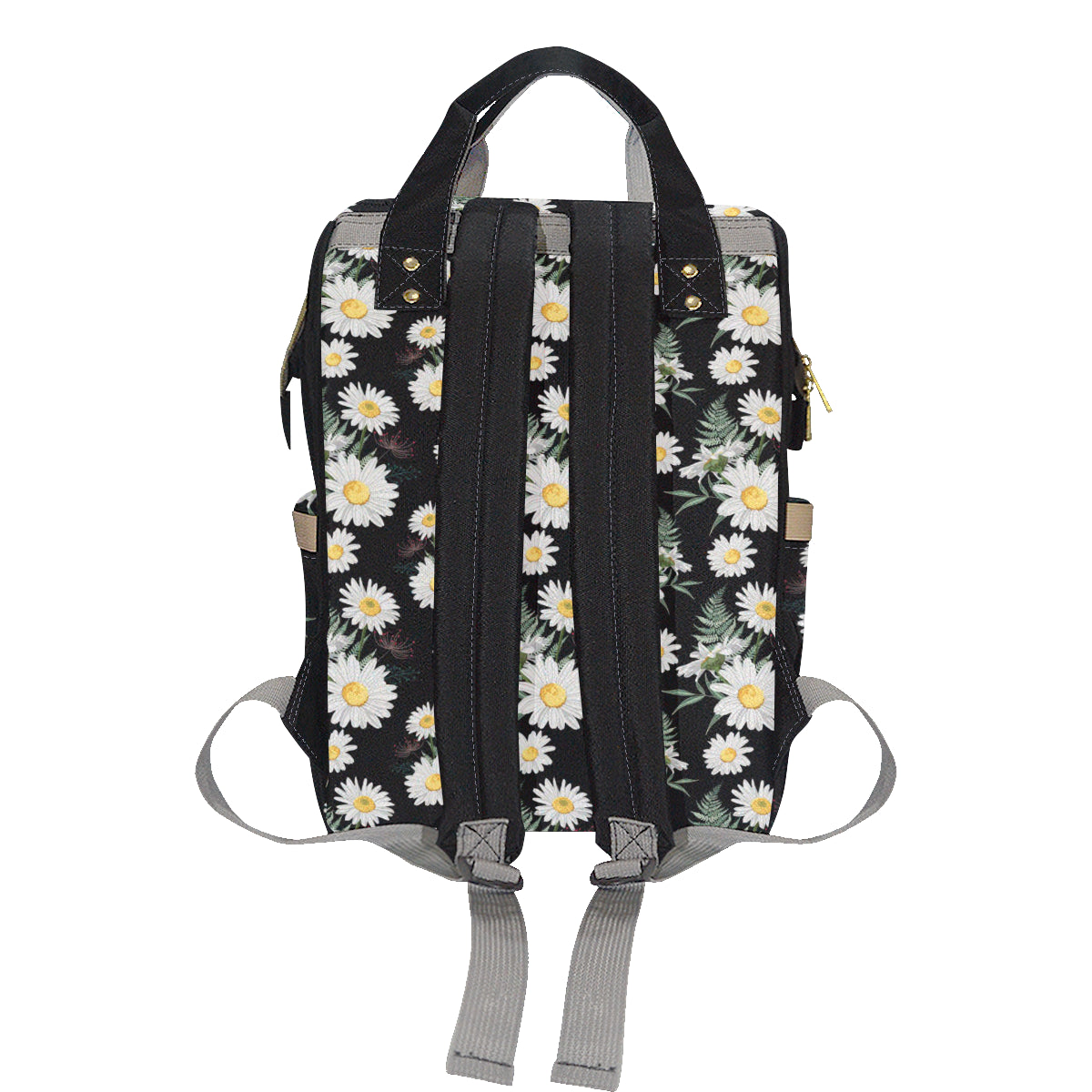Daisy Pattern Print Design DS07 Diaper Bag Backpack