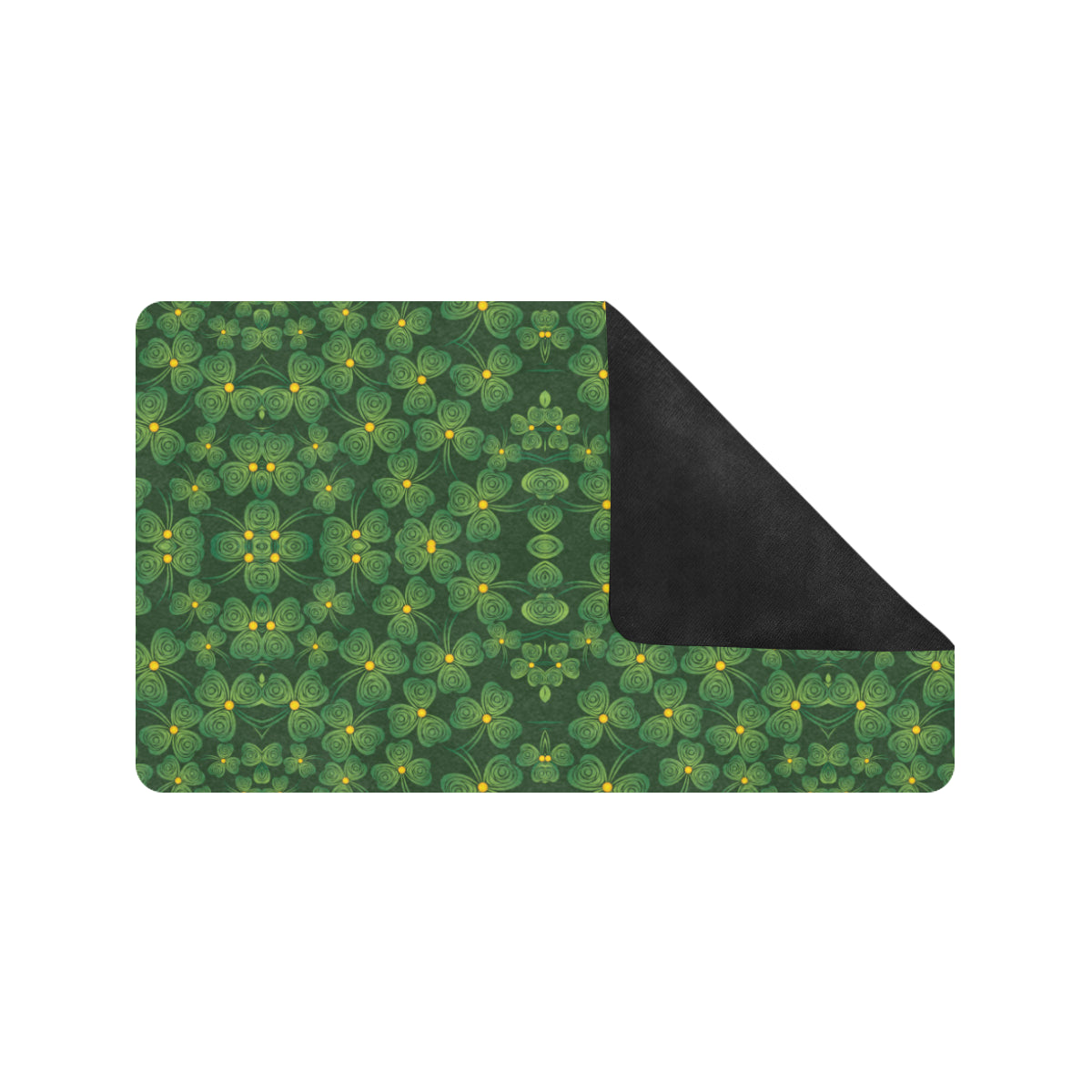 Shamrock Pattern Rubber Doormat