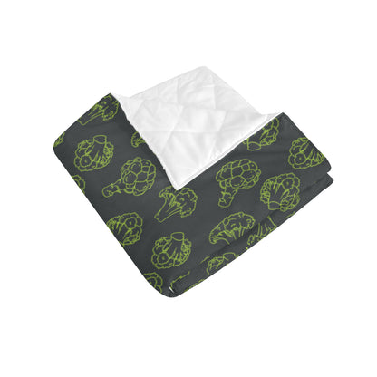 Broccoli Pattern Print Design 01 Premium Quilt