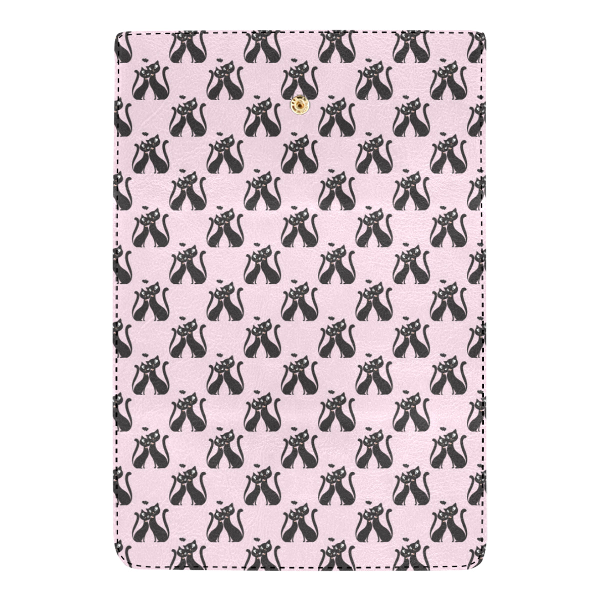 Black Cat Pattern Print Design 01 Women's Trifold Wallet