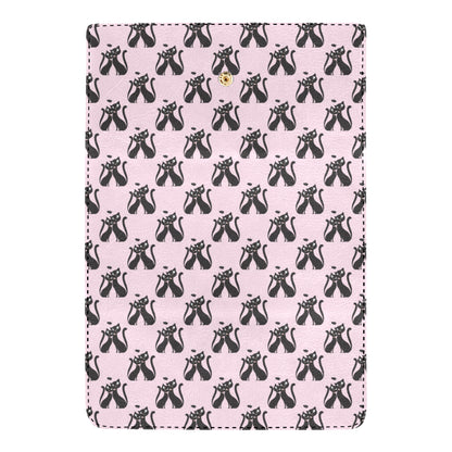 Black Cat Pattern Print Design 01 Women's Trifold Wallet