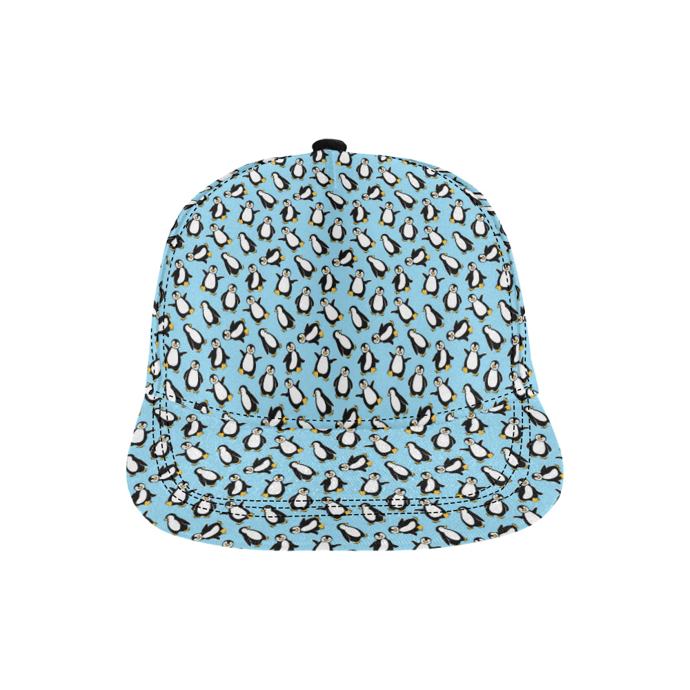 Penguin Happy Print Snapback Cap