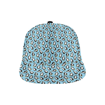 Penguin Happy Print Snapback Cap