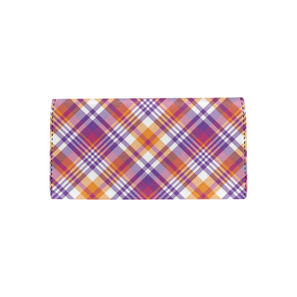 Madras Pattern Print Design 02 Women's Trifold Wallet