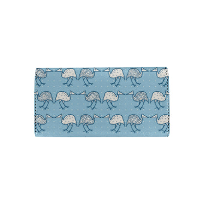 Emu Pattern Print Design 01 Women's Trifold Wallet