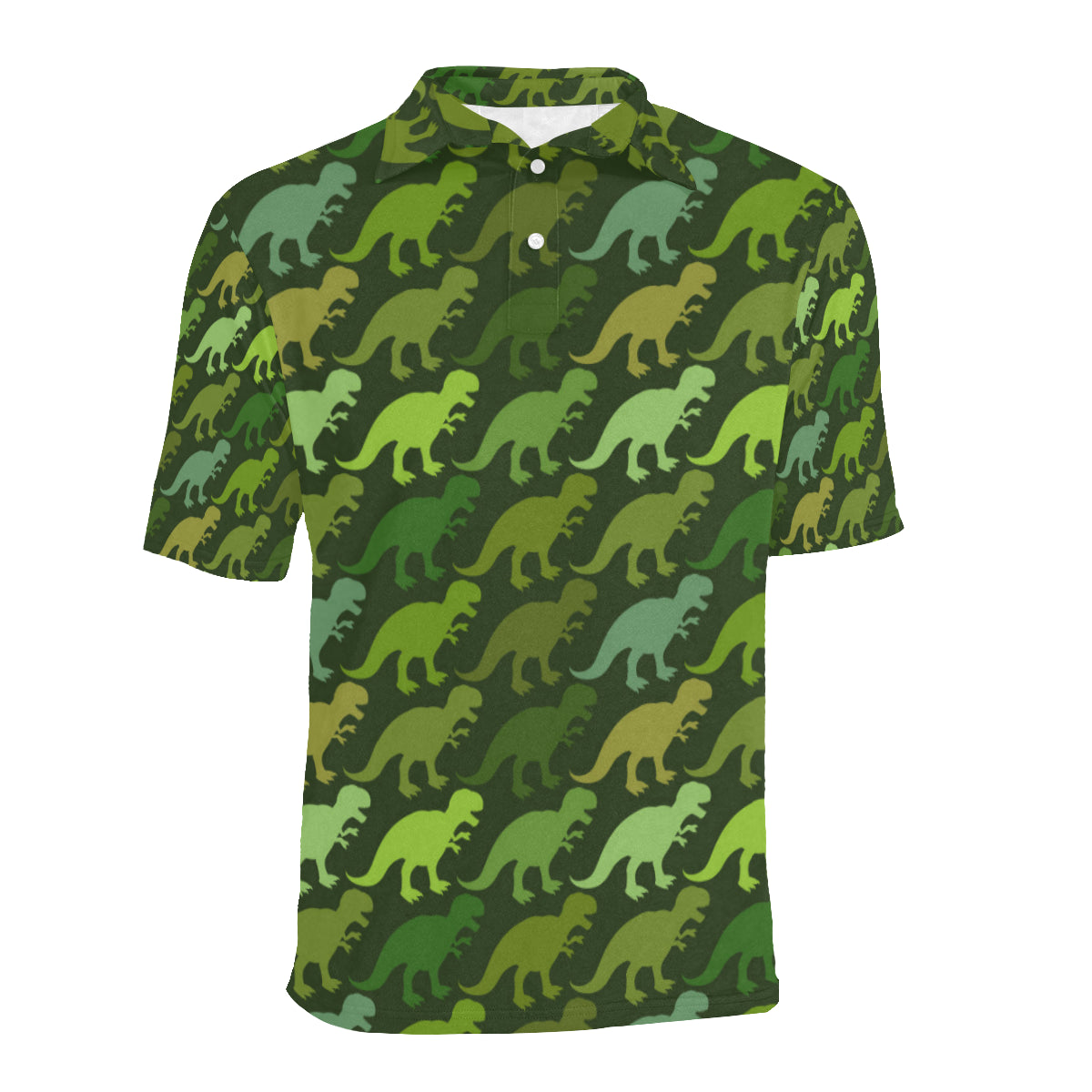 T Rex Pattern Print Design A03 Men Polo Shirt