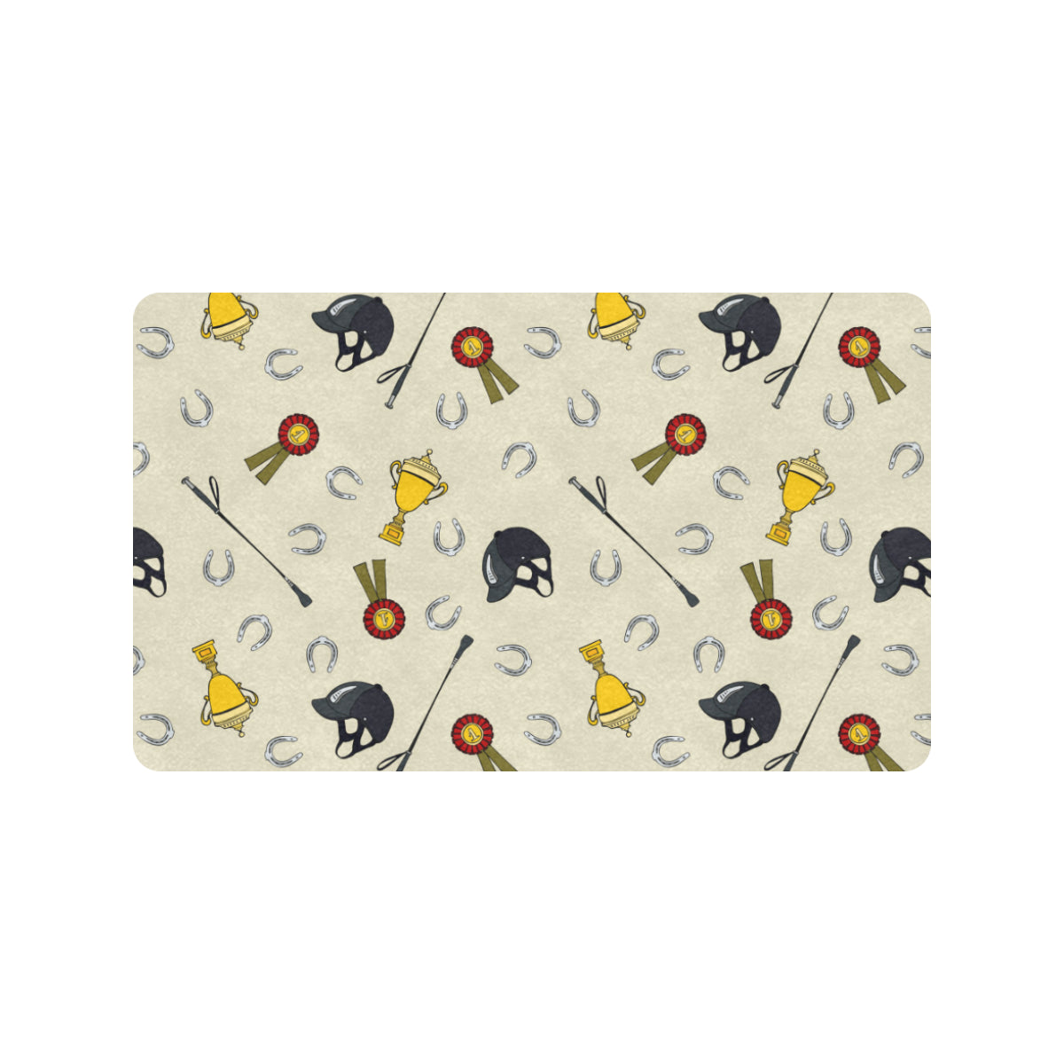 Equestrian Horseshoe Equipment Rubber Doormat