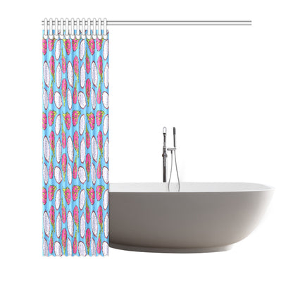 Dragonfruit Pattern Print Design DF04 Shower Curtain