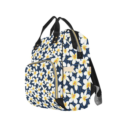 Plumeria Pattern Print Design PM026 Diaper Bag Backpack