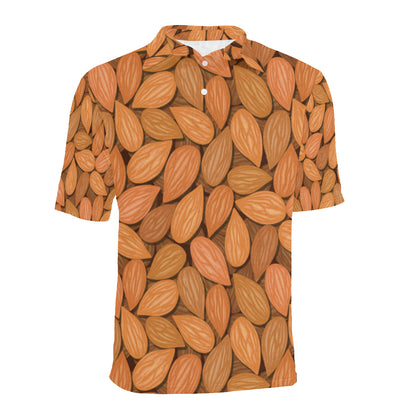 Almond Pattern Print Design 01 Men Polo Shirt