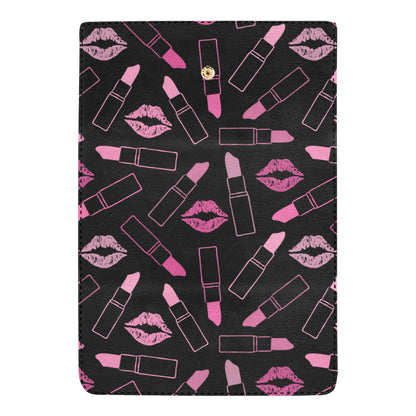Lipstick Pink Pattern Print Design 01 Women's Trifold Wallet