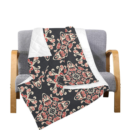 Medallion Pattern Print Design 01 Premium Quilt