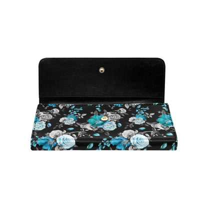 Rose Pattern Print Design A02 Women's Trifold Wallet