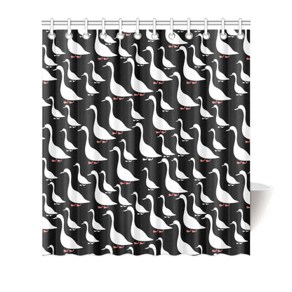 Goose Pattern Print Design 01 Shower Curtain
