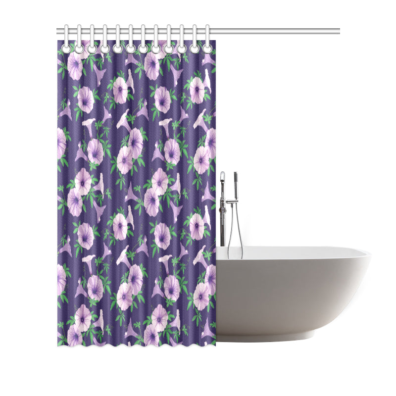 Morning Glory Pattern Print Design MG01 Shower Curtain