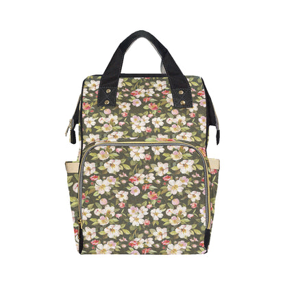 Apple blossom Pattern Print Design AB01 Diaper Bag Backpack