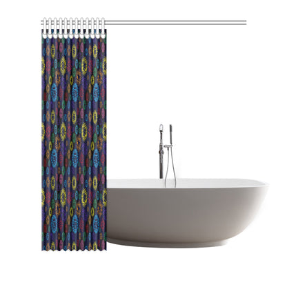 Chakra Colorful Print Pattern Shower Curtain