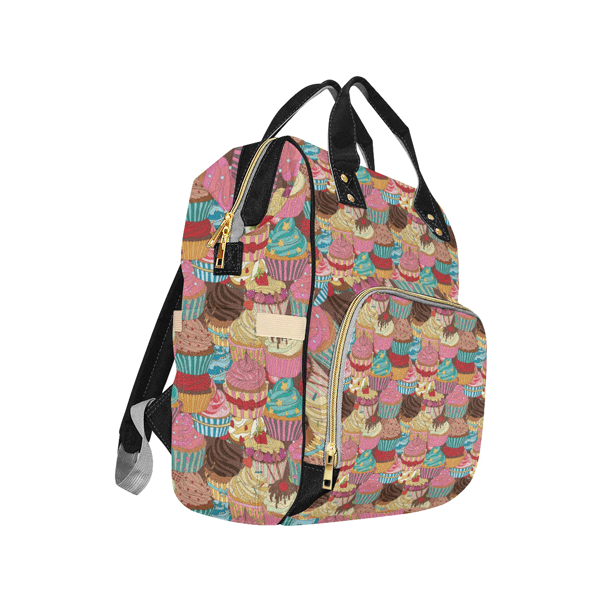 Cupcake Pattern Print Design CP01 Diaper Bag Backpack