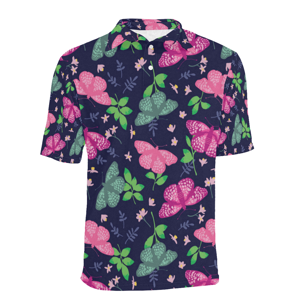 Monarch Butterfly Pattern Print Design 03 Men Polo Shirt