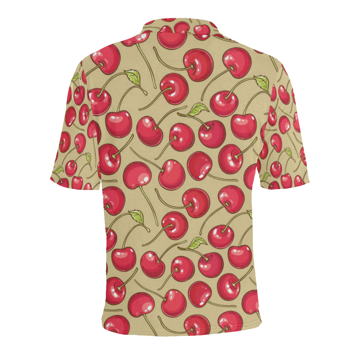 Cherry Pattern Print Design CH05 Men Polo Shirt