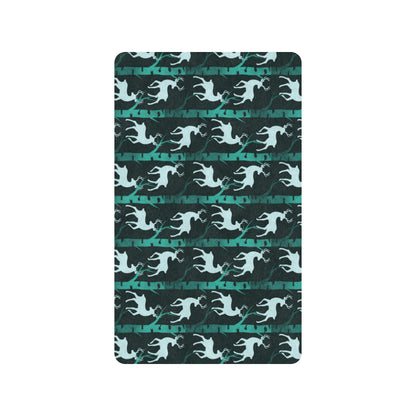 Deer Jungle Print Pattern Rubber Doormat