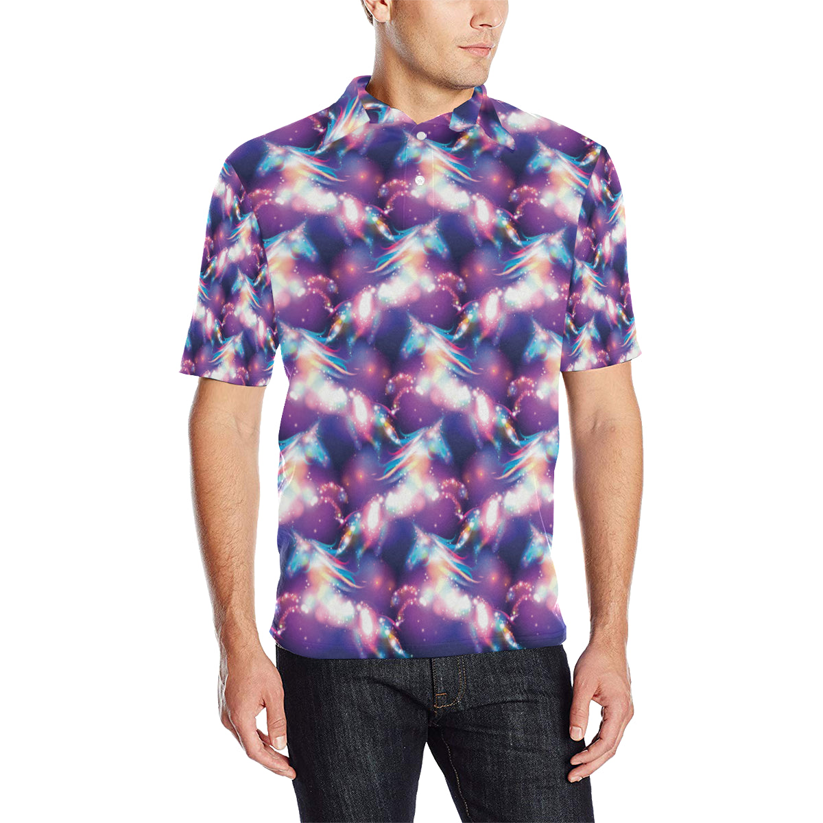 Unicorn Dream Men Polo Shirt