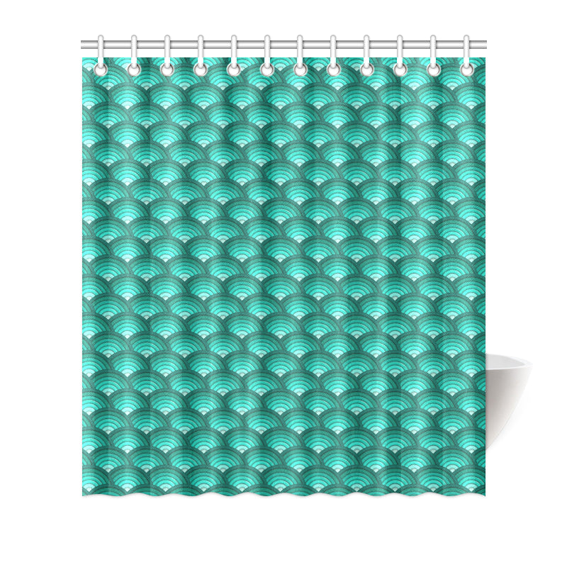 Scales Pattern Print Design 01 Shower Curtain