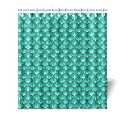 Scales Pattern Print Design 01 Shower Curtain