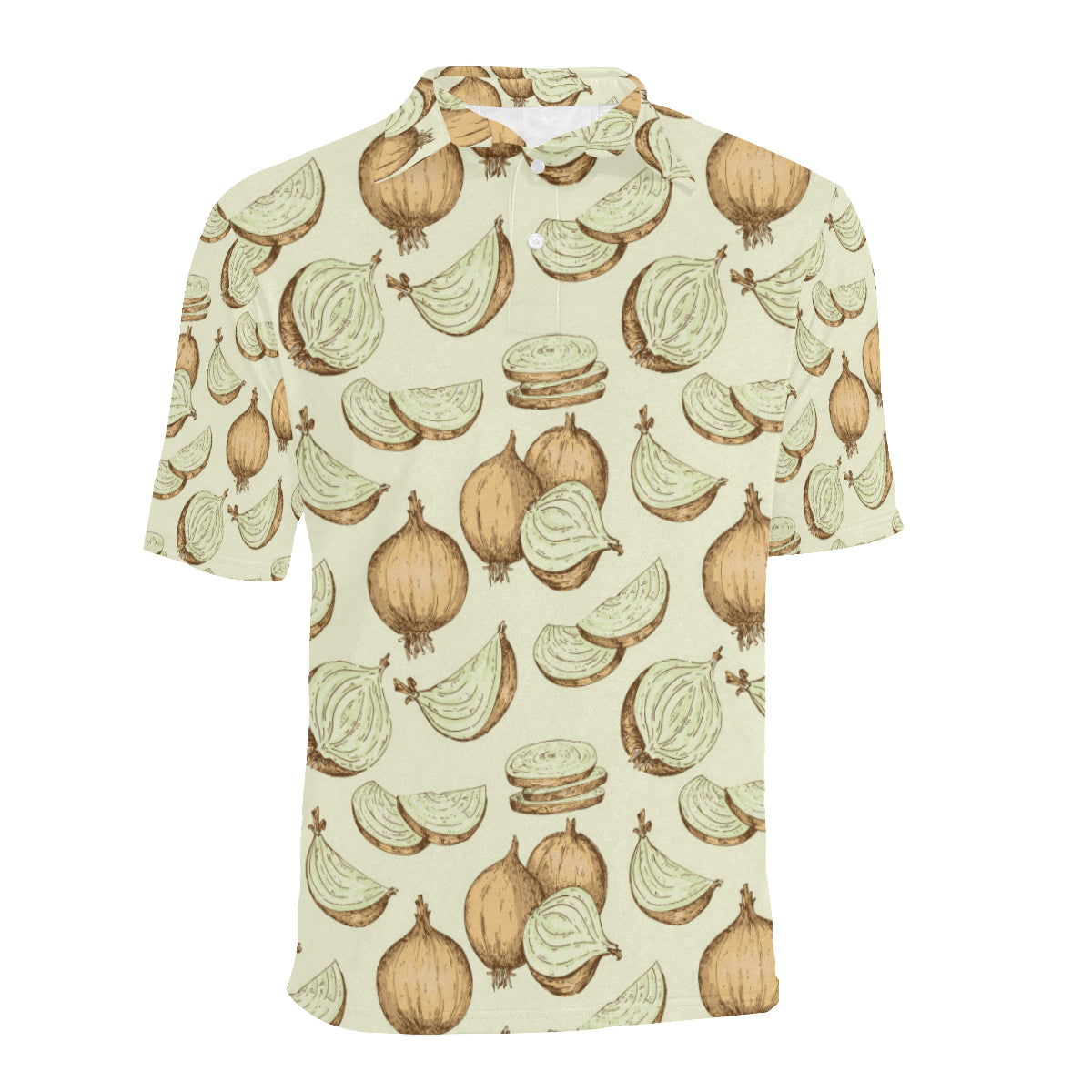 Onion Pattern Print Design A02 Men Polo Shirt
